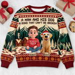 Custom Ugly Sweatshirt - Personalized Christmas Birthday Gifts For Dog Cat Lovers, Dog Dad And Mom, Cat Owners - Forever My Favorite Buddy