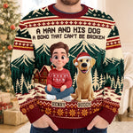 Custom Ugly Sweatshirt - Personalized Christmas Birthday Gifts For Dog Cat Lovers, Dog Dad And Mom, Cat Owners - Forever My Favorite Buddy