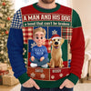 Custom Ugly Sweatshirt - Personalized Christmas Birthday Gifts For Dog Cat Lovers, Dog Dad And Mom, Cat Owners - Best Friend In Winter