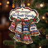 Custom Acrylic Ornament - Personalized America 250th Anniversary Christmas Gifts For Mom, Dad, Brother, Sister - Our Christmas Bell Family