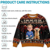 Custom Ugly Sweatshirt - Personalized Christmas Birthday Gifts For Dog Cat Lovers, Dog Dad And Mom, Cat Owners - Merry Vibes, Happy Paws