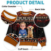 Custom Ugly Sweatshirt - Personalized Christmas Birthday Gifts For Dog Cat Lovers, Dog Dad And Mom, Cat Owners - Merry Vibes, Happy Paws