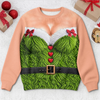 Custom Funny Ugly Sweatshirt - Personalized Christmas Birthday Gifts For Wife, Daughter, Besties, Sisters, Granddaughter, Grandma, Mom, Yourself - Serving Elf Glam