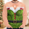 Custom Funny Ugly Sweatshirt - Personalized Christmas Birthday Gifts For Wife, Daughter, Besties, Sisters, Granddaughter, Grandma, Mom, Yourself - Serving Elf Glam
