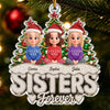 Custom Acrylic Ornament - Personalized Best Friend Christmas Birthday Gifts For Women, Besties, Sisters, BFF - Merry Times Together, Always