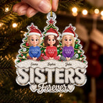 Custom Acrylic Ornament - Personalized Best Friend Christmas Birthday Gifts For Women, Besties, Sisters, BFF - Merry Times Together, Always