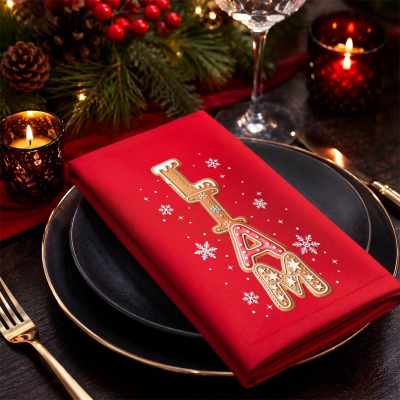 Custom Cotton Napkin - Personalized Christmas Birthday Gifts For Mom, Dad, Brother, Sister - Let The Holiday Magic Begin
