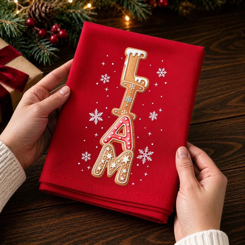 Custom Cotton Napkin - Personalized Christmas Birthday Gifts For Mom, Dad, Brother, Sister - Let The Holiday Magic Begin