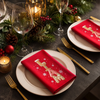 Custom Cotton Napkin - Personalized Christmas Birthday Gifts For Mom, Dad, Brother, Sister - Let The Holiday Magic Begin
