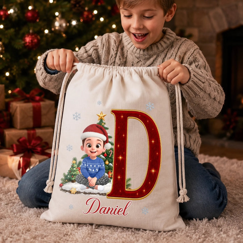 Custom Drawstring Gift Bag - Personalized Christmas Birthday Gifts For Mom, Dad, Brother, Sister - Where Love Comes Together