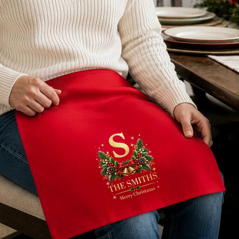 Custom Cotton Napkin - Personalized Christmas Birthday Gifts For Mom, Dad, Brother, Sister - Aesthetic Christmas Era
