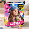 Custom Photo Laundry Basket - Personalized Birthday Gifts For Kids - Born To Stand Out Always