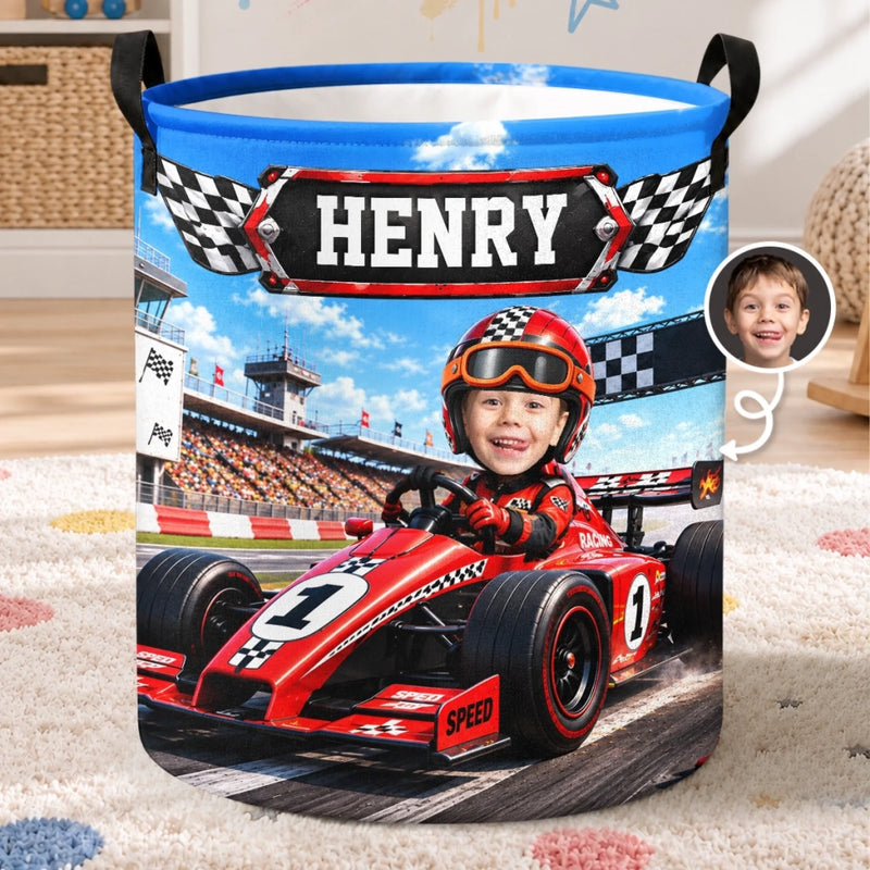 Custom Photo Laundry Basket - Personalized Birthday Gifts For Kids - Built To Explore
