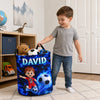 Custom Laundry Basket - Personalized Birthday Gifts For Kids - Future Football Star In Training