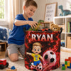 Custom Laundry Basket - Personalized Birthday Gifts For Kids - Future Football Star In Training