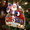 Custom Acrylic Ornament - Personalized America 250th Anniversary Christmas Gifts For Mom, Dad, Brother, Sister - Generations Gather Here