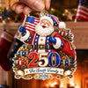 Custom Acrylic Ornament - Personalized America 250th Anniversary Christmas Gifts For Mom, Dad, Brother, Sister - Generations Gather Here