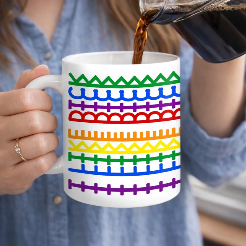 Hidden Message Mug - Christmas Gift For Brothers, Coworkers, Friends, Boss, White Elephant Gift - Sleigh The Gift Game