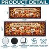 Custom Pumpkin Runner Rug - Personalized Birthday Gifts For Mom, Dad, Brother, Sister - Home Filled With Fall Blessings