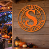 Custom Shaped Metal Sign - Personalized Halloween Birthday Gifts For Mom, Dad, Brother, Sister - Web Of Whimsy