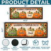 Custom Pumpkin Runner Rug - Personalized Birthday Gifts For Mom, Dad, Brother, Sister - Welcome To Our Harvest Home