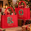 Custom Burlap Tote Bag - Personalized Christmas Birthday Gifts For Mom, Dad, Brother, Sister - Joyfully Gathered This Season