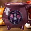 Custom Photo Gothic Witchy Cauldron Coffee Mug - Personalized Halloween Gifts For Witch, Wife, Daughter, Besties, Sisters, Granddaughter, Grandma, Mom, Yourself - Spooky Magic In The Air