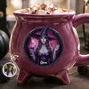 Custom Photo Gothic Witchy Cauldron Coffee Mug - Personalized Halloween Gifts For Witch, Wife, Daughter, Besties, Sisters, Granddaughter, Grandma, Mom, Yourself - Spooky Magic In The Air
