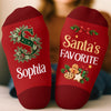 Custom Crew Socks - Personalized Christmas Birthday Gifts For Mom, Dad, Brother, Sister - Sleigh All Day