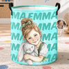 Custom Laundry Basket - Personalized Birthday Gifts For Kids - Shine Bright Like A Star