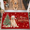 Custom Photo Home Decor Decorative Mat - Personalized  Christmas Birthday Gifts For Dog Cat Lovers, Dog Dad And Mom, Cat Owners - Happiness Has Paws