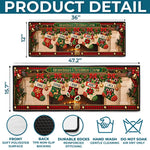 Custom Stocking Runner Rug - Personalized Christmas Birthday Gifts For Grandma, Grandpa - Stockings Full Of Love