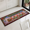 Custom Reindeer Runner Rug - Personalized Christmas Birthday Gifts For Grandma, Grandpa - Festive Family Journey Begins