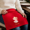 Custom Christmas Angel Cotton Napkin - Personalized Christmas Birthday Gifts For Mom, Dad, Brother, Sister - Peace, Love & Blessings