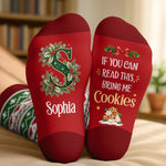 Custom Name Christmas Cookie Gifts - Personalized Middle Tube Socks