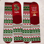 Custom Name Christmas Cookie Gifts - Personalized Middle Tube Socks