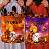 Custom LED Light Bucket Bag - Personalized Halloween Birthday Gifts For Kids - Gimme All Your Sweet Candy