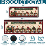 Custom Runner Rug - Personalized Christmas Birthday Gifts For Grandma, Grandpa - Festive Family Journey