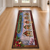 Custom Runner Rug - Personalized Christmas Birthday Gifts For Grandma, Grandpa - Merry, Bright And Home