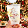 Custom Party Cups - Personalized Christmas Birthday Gifts For Mom, Dad, Brother, Sister - Our Holiday Happiness