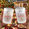 Custom Party Cups - Personalized Christmas Birthday Gifts For Mom, Dad, Brother, Sister - Our Holiday Happiness