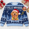 Custom Photo Ugly Sweatshirt - Personalized Christmas Birthday Gifts For Dog Cat Lovers, Dog Dad And Mom, Cat Owners - Jingle Paws All The Way