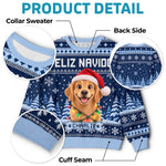 Custom Photo Ugly Sweatshirt - Personalized Christmas Birthday Gifts For Dog Cat Lovers, Dog Dad And Mom, Cat Owners - Jingle Paws All The Way