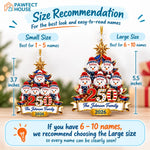 Custom Snowman Acrylic Ornament - Personalized America 250th Anniversary Christmas Gifts For Mom, Dad, Brother, Sister - United In Love Proud In Spirit