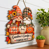 Custom Pumpkin Wood Sign - Personalized Birthday Gifts For Grandma, Grandpa - Rooted In Family Love