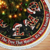 Custom Tree Skirt - Personalized Christmas Birthday Gifts For Mom, Dad, Brother, Sister - A Season Of Family Joy