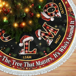 Custom Name Christmas Family Gifts - Personalized Tree Skirt