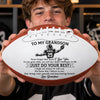 Custom Leather Football - Personalized Birthday Gifts For Son, Grandson, America Football Lovers, Sports Fans, Sports Lovers - Made For Game Day