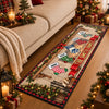 Custom Stocking Runner Rug - Personalized Christmas Birthday Gifts For Mom, Dad, Brother, Sister - Our Home Is Filled Joy