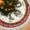 Custom Tree Skirt - Personalized Christmas Birthday Gifts For Mom, Dad, Brother, Sister - Gather Around With Love